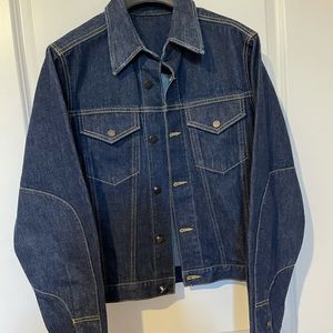 CALVIN KLEIN DENIM JACKET WITH BROOKE SHIELDS PATCHWORK